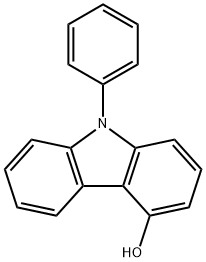 9-苯基-9H-咔唑-4-醇 结构式