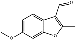 3-Benzofurancarboxaldehyde, 6-methoxy-2-methyl- 结构式