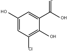 Benzoic acid, 3-chloro-2,5-dihydroxy- 结构式