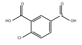 Benzoic acid, 2-chloro-5-sulfino- 结构式