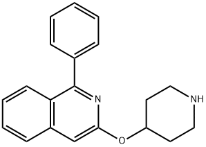 1-Phenyl-3-(piperidin-4-yloxy)isoquinoline 结构式