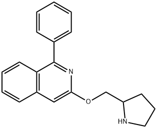 1-Phenyl-3-(pyrrolidin-2-ylmethoxy)isoquinoline 结构式