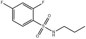 2,4-二氟-N-丙基苯磺酰胺 结构式