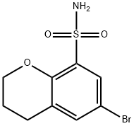 2H-1-Benzopyran-8-sulfonamide, 6-bromo-3,4-dihydro- 结构式