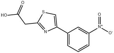 2-Thiazoleacetic acid, 4-(3-nitrophenyl)- 结构式