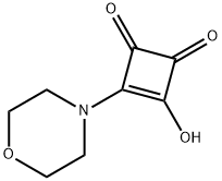 3-Cyclobutene-1,2-dione, 3-hydroxy-4-(4-morpholinyl)- 结构式