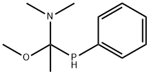 Ethanamine, 1-methoxy-N,N-dimethyl-1-(phenylphosphino)- 结构式