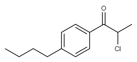 1-Propanone, 1-(4-butylphenyl)-2-chloro- 结构式