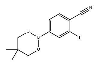 Benzonitrile, 4-(5,5-dimethyl-1,3,2-dioxaborinan-2-yl)-2-fluoro- 结构式