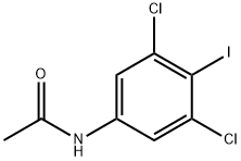 N-(3,5-二氯-4-碘苯基)乙酰胺 结构式
