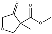 3-Furancarboxylic acid, tetrahydro-3-methyl-4-oxo-, methyl ester 结构式