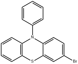 10H-PHENOTHIAZINE, 3-BROMO-10-PHENYL- 结构式