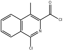1-Chloro-4-methylisoquinoline-3-carbonyl chloride 结构式