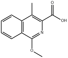 1-Methoxy-4-methylisoquinoline-3-carboxylic acid 结构式