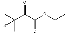 Butanoic acid, 3-?mercapto-?3-?methyl-?2-?oxo-?, ethyl ester 结构式