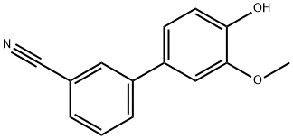 4-(3-Cyanophenyl)-2-methoxyphenol 结构式