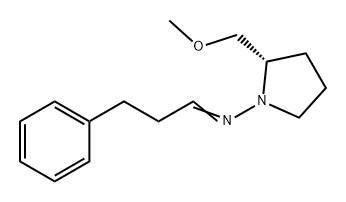 1-Pyrrolidinamine, 2-(methoxymethyl)-N-(3-phenylpropylidene)-, (2S)- 结构式