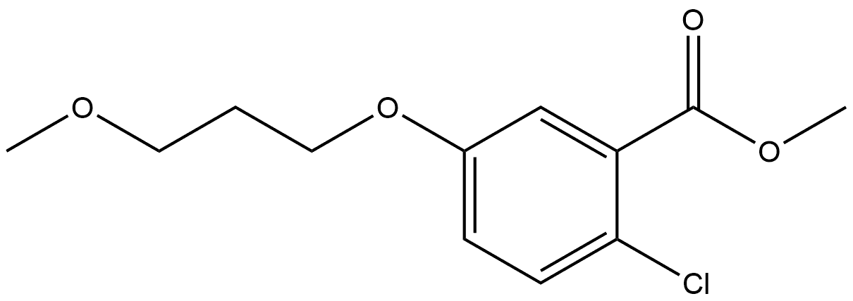 Methyl 2-chloro-5-(3-methoxypropoxy)benzoate 结构式