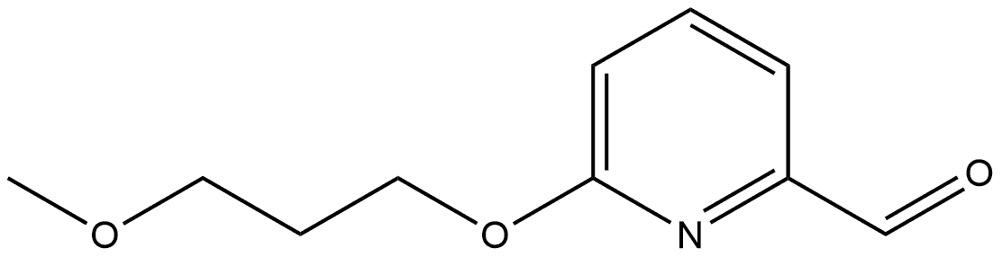 6-(3-Methoxypropoxy)-2-pyridinecarboxaldehyde 结构式