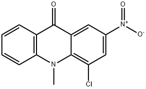 9(10H)-Acridinone, 4-chloro-10-methyl-2-nitro- 结构式