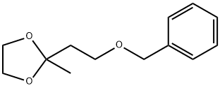 1,3-Dioxolane, 2-methyl-2-[2-(phenylmethoxy)ethyl]- 结构式