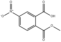 2-(甲氧羰基)-5-硝基苯甲酸 结构式
