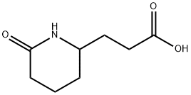 3-(6-氧代哌啶-2-基)丙酸 结构式