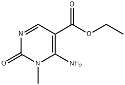 5-Pyrimidinecarboxylic acid, 6-amino-1,2-dihydro-1-methyl-2-oxo-, ethyl ester 结构式