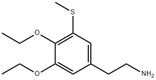 Benzeneethanamine, 3,4-diethoxy-5-(methylthio)- 结构式