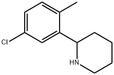 2-(5-chloro-2-methylphenyl)piperidine 结构式