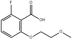 2-Fluoro-6-(2-methoxyethoxy)benzoic acid 结构式