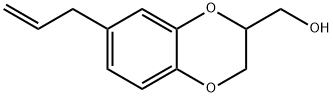 1,?4-?Benzodioxin-?2-?methanol, 2,?3-?dihydro-?7-?(2-?propen-?1-?yl)?- 结构式