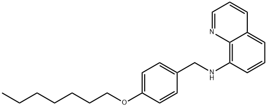 N-(4-(Heptyloxy)benzyl)quinolin-8-amine 结构式
