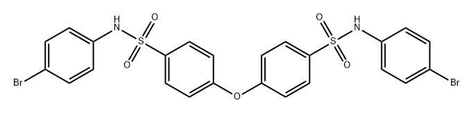 (N-对溴苯基)-4,4'-氧代双苯磺酰胺 结构式