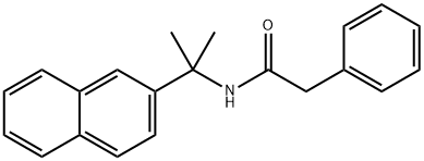 N-(2-(Naphthalen-2-yl)propan-2-yl)-2-phenylacetamide 结构式
