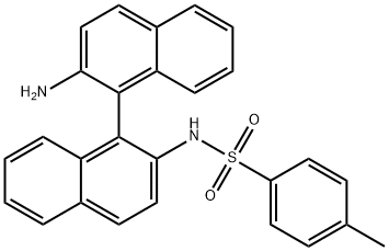Benzenesulfonamide, N-(2'-amino[1,1'-binaphthalen]-2-yl)-4-methyl- 结构式