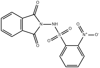 N-(1,3-二氢-1,3-二氧代-2H-异吲哚-2-基)-2-硝基苯磺酰胺- 结构式