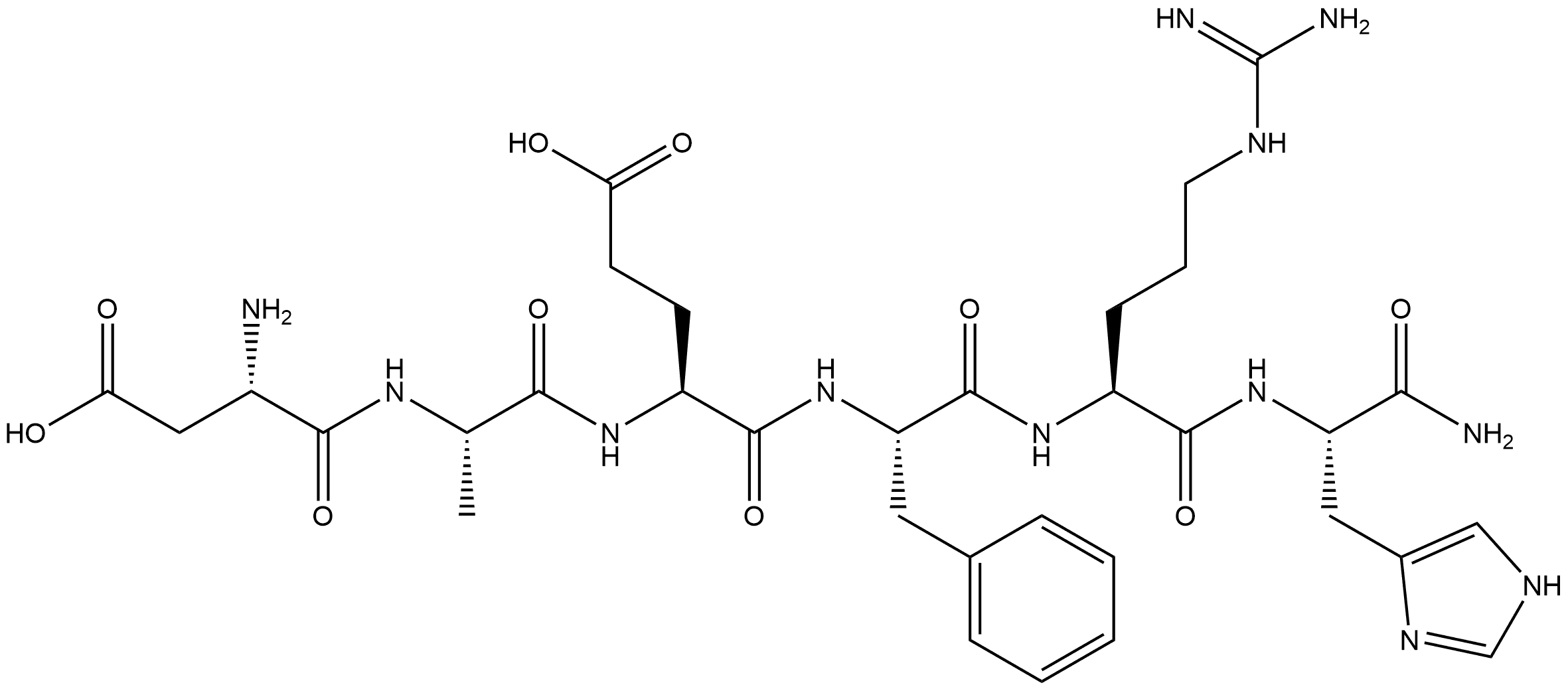 AMYLOID Β-PROTEIN (1-6) AMIDE 结构式