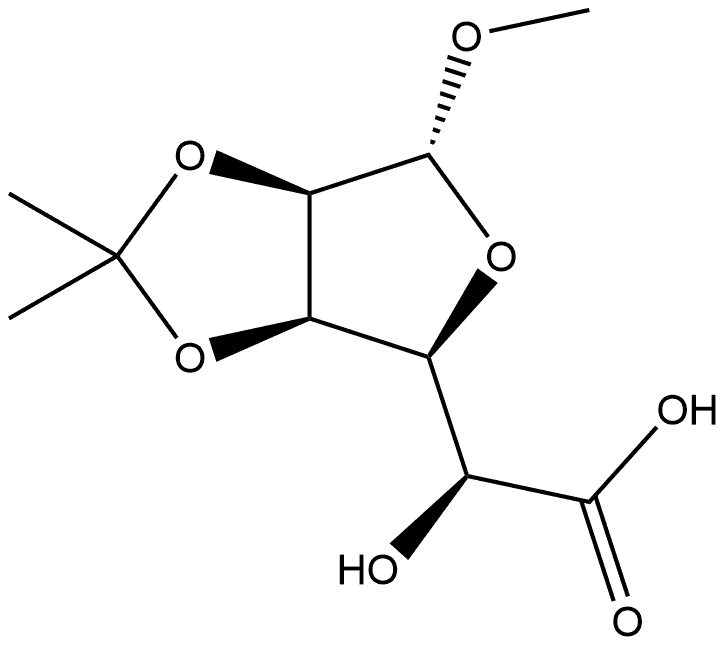 β-D-Gulofuranosiduronic acid, methyl 2,3-O-(1-methylethylidene)- 结构式