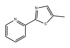 Pyridine, 2-(5-methyl-2-thiazolyl)- 结构式