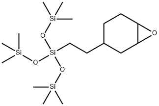 2-(3,4-环氧环己基)乙基三(三甲基硅氧基)硅烷 结构式