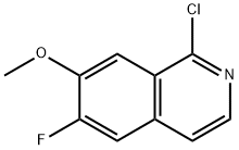 1-氯-6-氟-7-甲氧基异喹啉 结构式