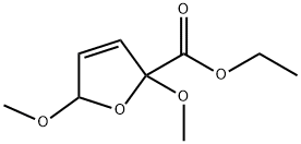 2-Furancarboxylic acid, 2,5-dihydro-2,5-dimethoxy-, ethyl ester 结构式