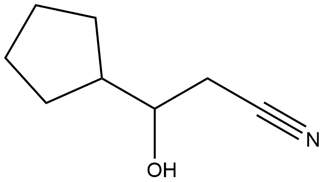 3-环戊基-3-羟基丙腈 结构式