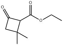 ethyl 2,2-dimethyl-4-oxocyclobutane-1-carboxylate 结构式