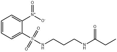 Propanamide, N-[3-[[(2-nitrophenyl)sulfonyl]amino]propyl]- 结构式