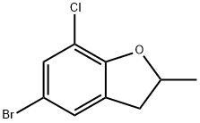 Benzofuran, 5-bromo-7-chloro-2,3-dihydro-2-methyl- 结构式