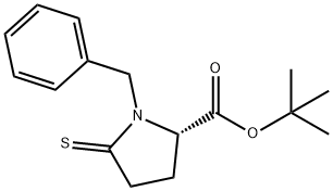 L-Proline, 1-(phenylmethyl)-5-thioxo-, 1,1-dimethylethyl ester 结构式