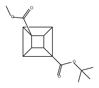 1-(叔丁基) 4-甲基 立方烷-1,4-二羧酸酯 结构式