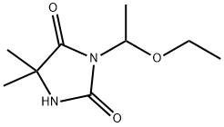 3-(1-ETHOXYETHYL)-5,5-DIMETHYL-2,4-IMIDAZOLIDINEDIONE 结构式